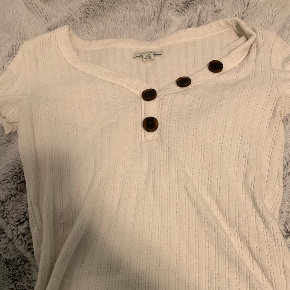 hollister white blouse